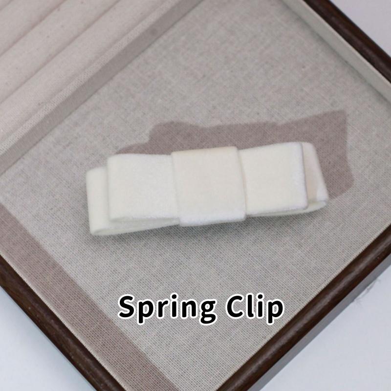 Korean Double-Sided Velvet Bow Banana Clip Women'S Autumn And Winter Temperament Elegant Ponytail Vertical Clip Hair Accessories