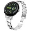 Stylový řetízkový nerezový pásek pro Google Pixel Watch 3 4 45mm Kovový řetízkový nastavitelný náramek Řemínek na hodinky Pro Google Pixel Watch 1 2 3 4 41mm