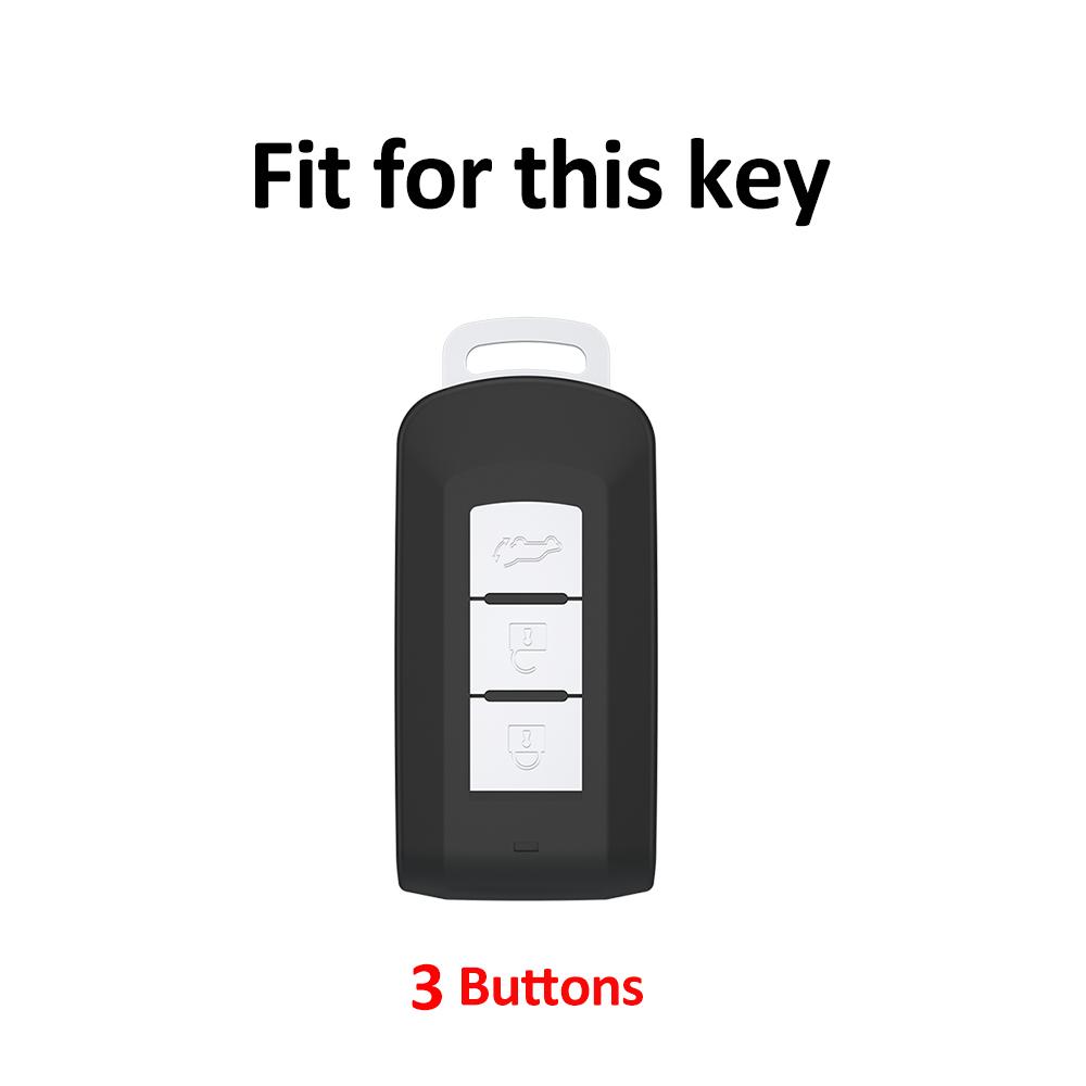 For Mitsubishi Lancer Eclipse Outlander Mirage Keyless Entry TPU Auto Keyless Protector Shell Fob Holder Smart Key Case Cover