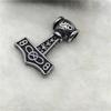 Viking Thors Hammer Character Mens Necklace Pendant Long Sweater Chain Jewelry