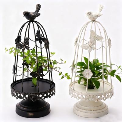 Kreativer Metall-Vogelkäfig-Kerzenhalter im europäischen Stil, Tischdekoration, Elegantes Wohninterieur, Dekorative Tischplatten-Mittelstück