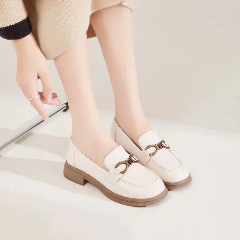 The first layer of cowhide super soft non-slip soft sole one-pedal small leather shoes comfortable casual single shoes