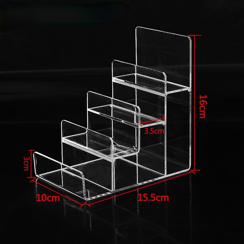 Neuer transparenter Kunststoff Arylic Sonnenbrillenhalter Brieftaschen Aufbewahrungsständer Handy Regalständer Badezimmer Organizer Mehrstufig   JU31710