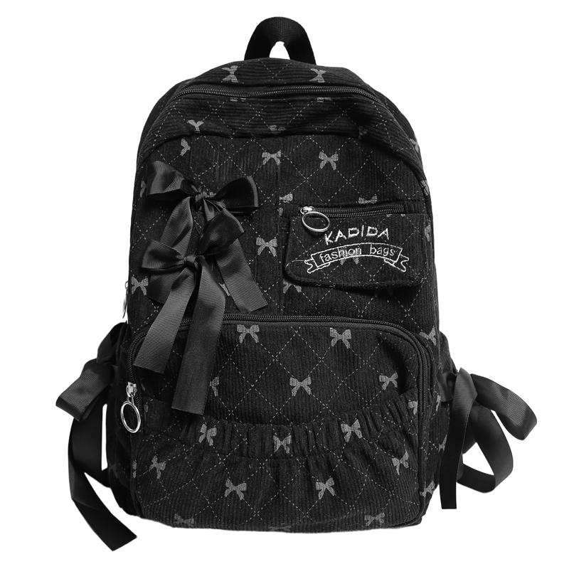 Student Schoolbag Women's Bow Large Capacity Backpack Laptop Backpack