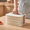 3/4-layer Wonton Dumpling Storage Containers Stackable Quick-Frozen Dumpling Boxes  with Timer Kitchen Supplies