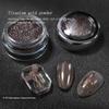 High-Gloss Titanium Gold Mirror Nail Art Powder - Ocean Star Glitter