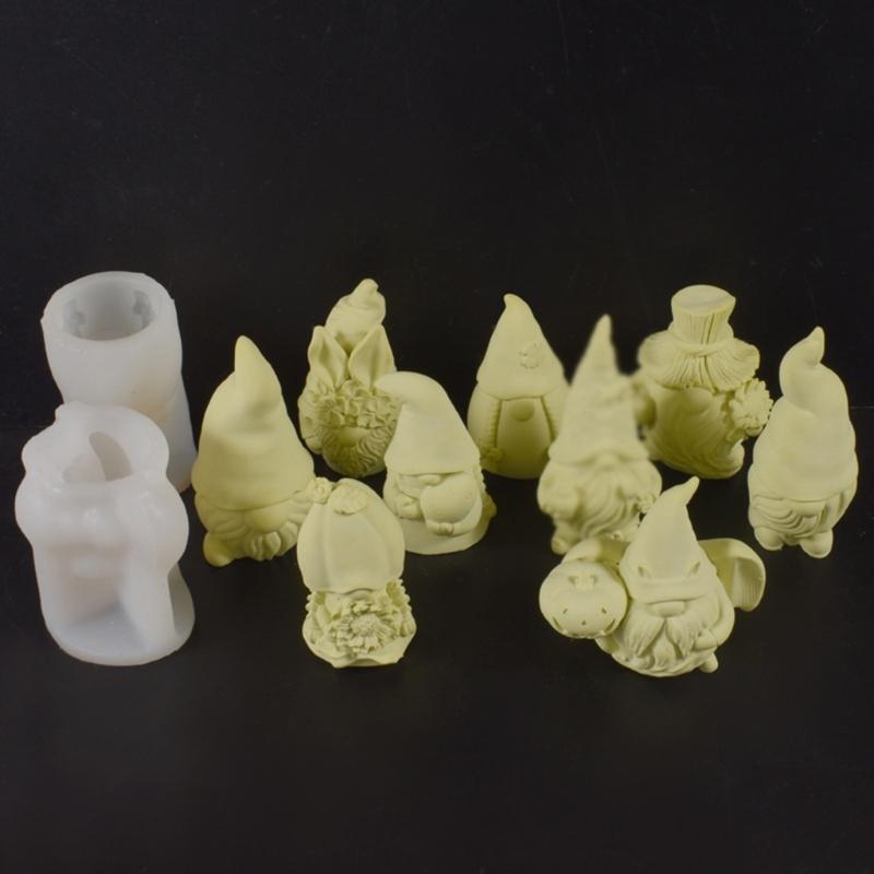 Multifuntional Dwarf Silicone Mold Resin Crafting Mold Handmade Supplies for Crafting Candle and Decorative Creation