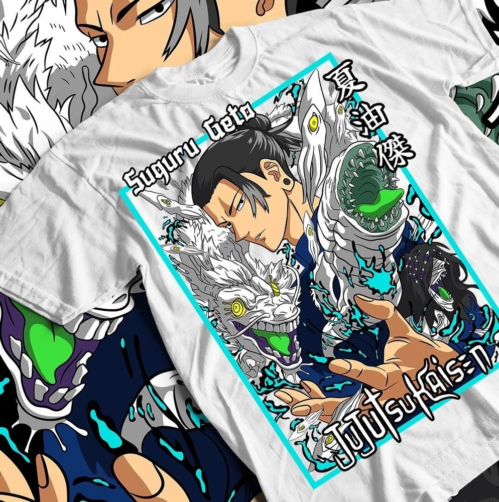 

Suguru Geto , Jujutsu Kaisen Anime Tee, Getou JJK White Unisex T-Shirt L