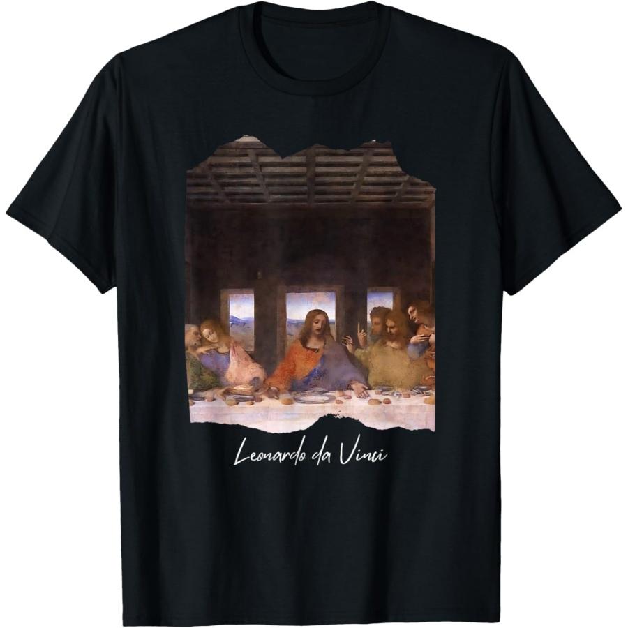 

The Last Supper by Leonardo da Vinci Famous Painting Art T-Shirt S
