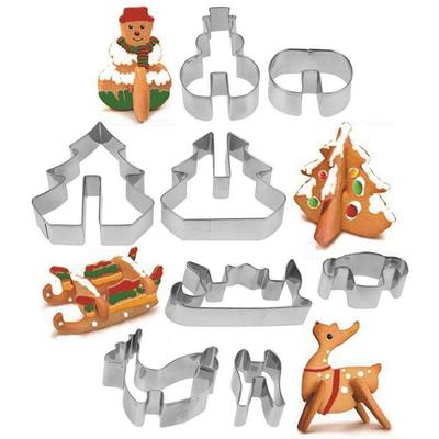 3D CHRISTMAS GINGERBREAD COOKIE CUTTERS