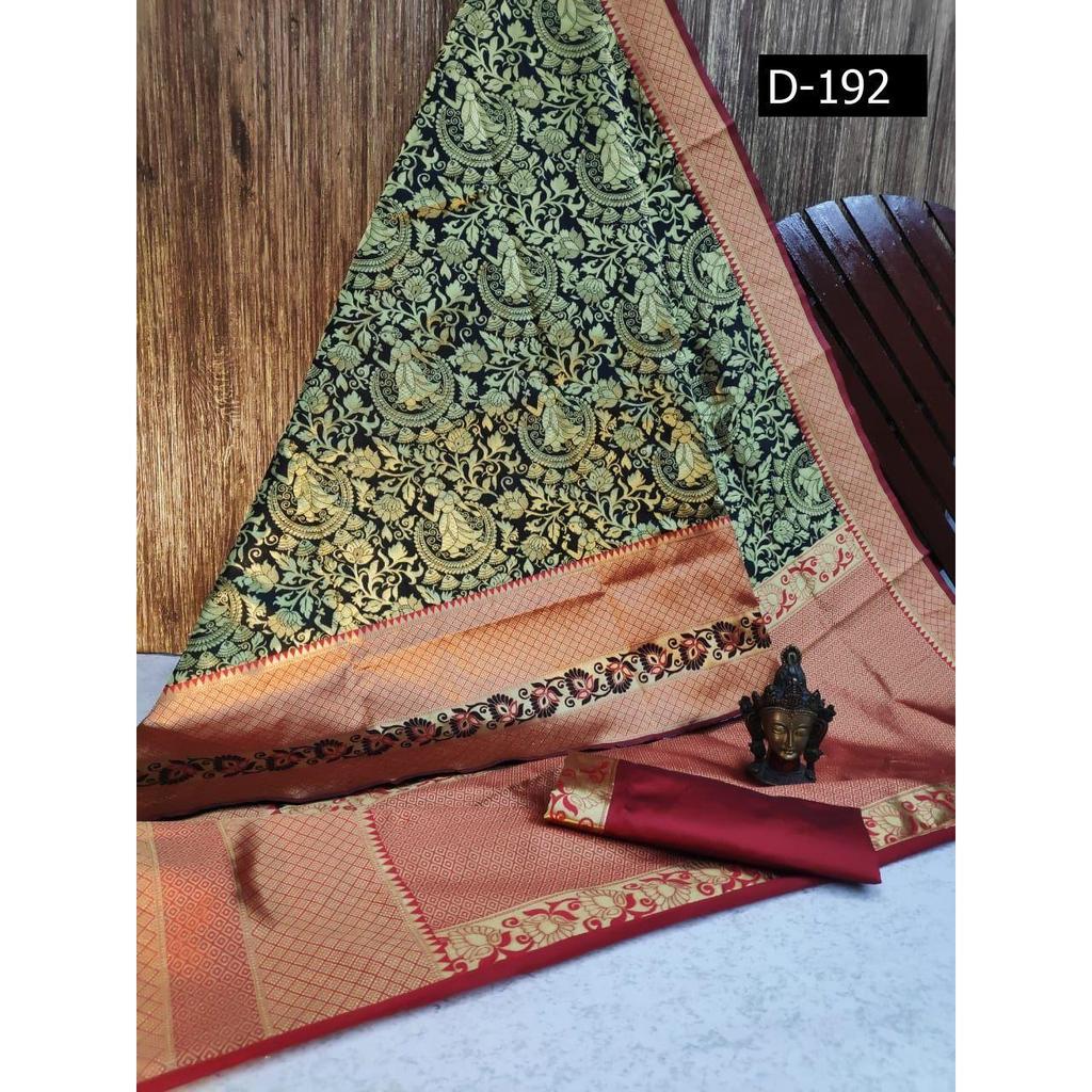 Beautiful Rich Pallu And Jacquard Work On All Over Saree