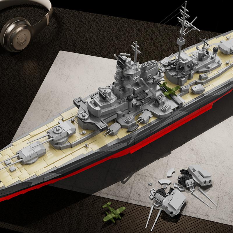 Marine Kraft Krieg MOC Bausteine Schlachtschiff Modell DIY Steine Bau Spielzeug Weihnachtsgeschenke für Erwachsene Zimmer Coole Dekorationen 2700+ Stück