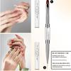 1pc Dual-Ended Nail Art Brush with Rhinestone Handles French Manicure & Builder Nail Gel Liner Brushes Nail Art Tools for Salon*