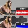 6pcs Polyester Acoustic Panels Y-Type Self-Adhesive Soundproof Panels Noise Reduction Hexagon Shape Background Wall Stickers
