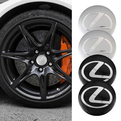 4 Stück 56mm Autoemblem Radnabenkappen Aufkleber Zubehör für LS LC RZ IS350 ES300 GS350 CT200h GX460 LX570 RX500h NX