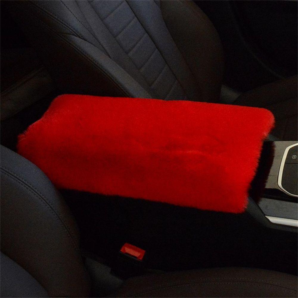 Cover Padding Protective Soft Fluffy Cushion Case Car Armrest Pad Console Box Mat Arm Rest Cover