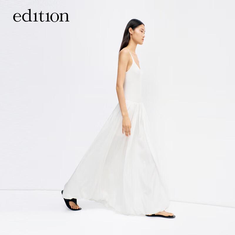 Edition Women's Asymmetrical Strap Knit Slip Dress