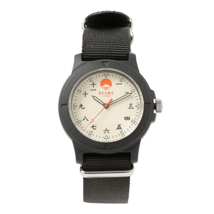 [Beams Japan] Watch BJ Arabic Numeral Watch SP BLACK FREE Black