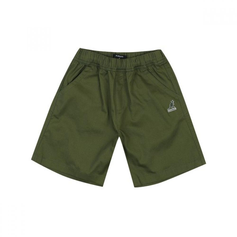 Kangol Kids Logo Point Woven Shorts Sb 0003 Khaki Khaki/100