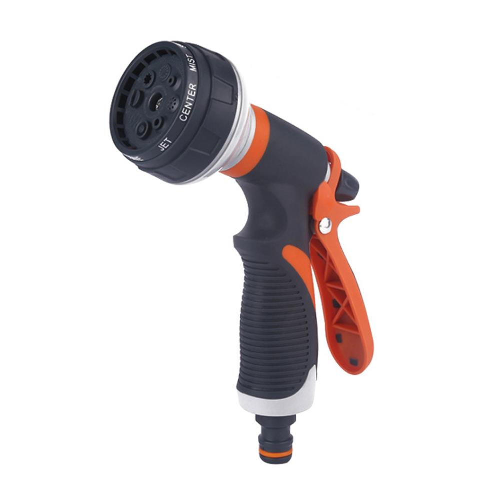 Garden Hose Nozzle Spray Lawn Watering 8 Spray Patterns Multi-Function Hand-Held Nozzle Wash Pressure Sprayer Car H M1D1