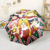 Sailor Moon Adventure Ombrello Automatico Portatile Robusto 8 Stecche Pieghevole Essenziale da Viaggio alla Moda Regalo Spirituale