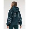 Sweat à capuche imprimé style Hip Hop pour femme en polyester épais pour un style décontracté de rue