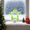 Christmas Decoration with Green Hair Pentagram Tree Top Decoration, Creative and Interesting, Adding Festive Atmosphere
