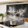 Kitchen Multifunctional Decorative Tempered Glass Board Dandelions 80X52 Cm