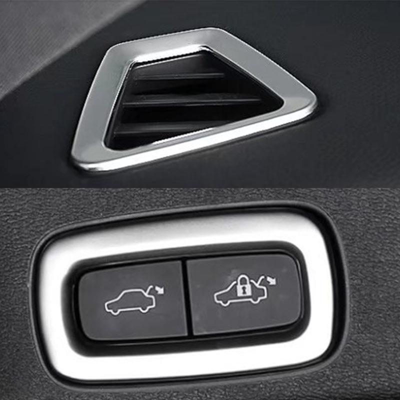 Compatible with 2018-2023 Volvo XC60: Navigation Frame, A/C Switch, Armrest, Door Handle, Gear Shift, Etc.
