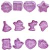 3D Valentine Easter Cookie Cutter with Plunger Stamps Party Decoration Props