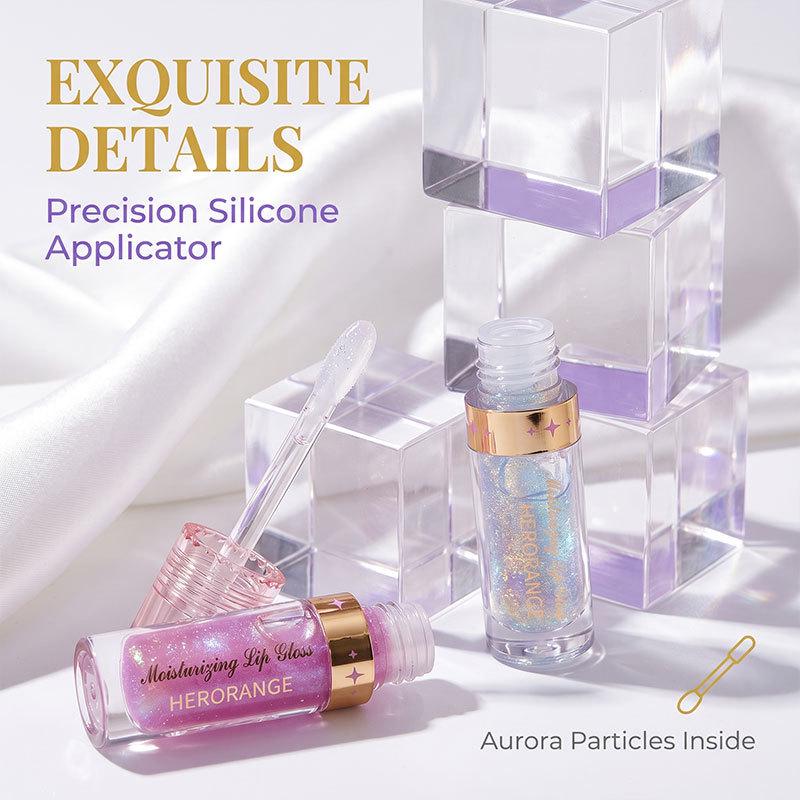 Elegant Clear Lip Gloss Set: Moisturizing, Hydrating, Non-Stick, Multi-Color, Glittering Shine, Mirror Finish.
