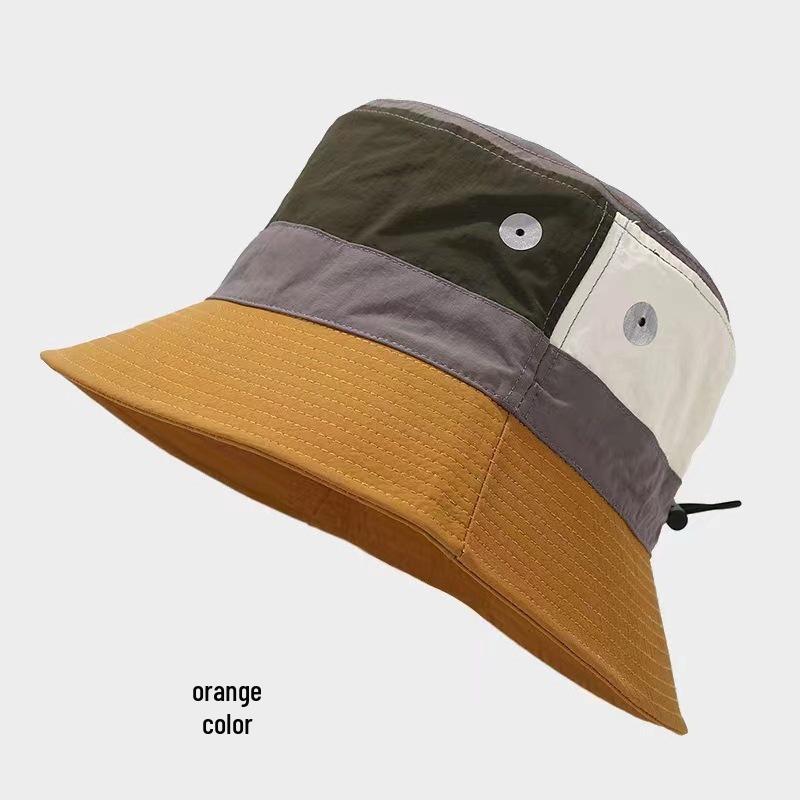 Men's Quick-Dry Color Block Sun Hat, UPF Sun Protection, Waterproof & Breathable; Ideal for Spring/Summer Outdoor Hiking & Sports.