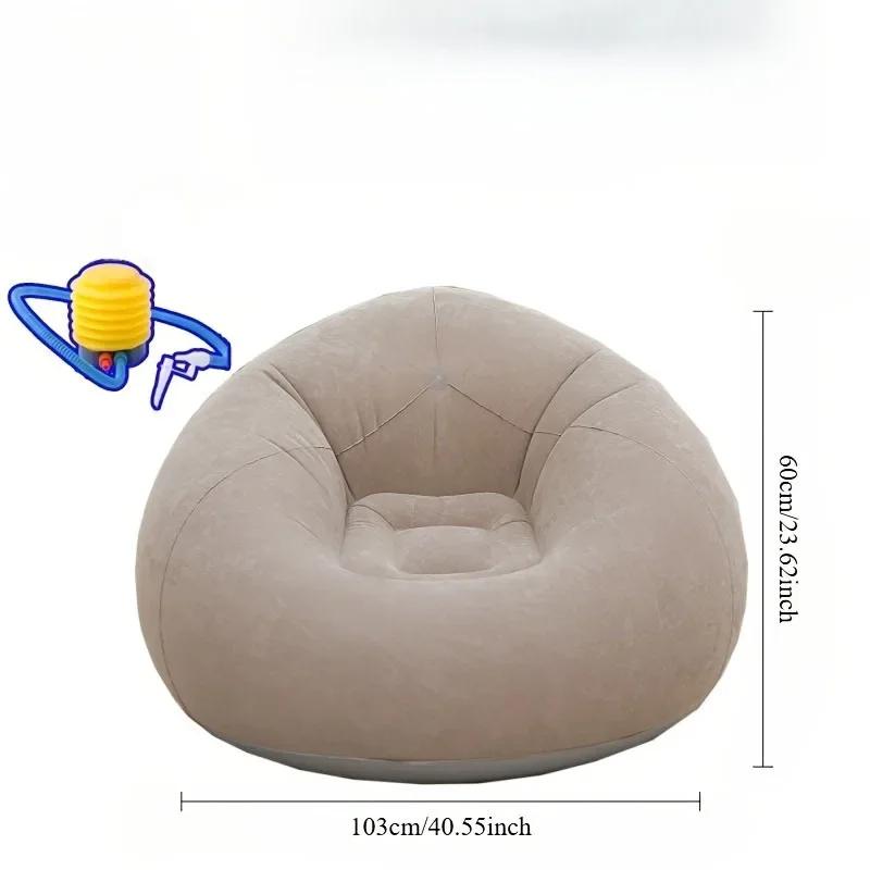 

2026 Latest Models Large Lazy Inflatable Sofa Chairs PVC Lounger Seat Bean Bag Sofas Pouf Puff Couch Tatami Living Room Supply