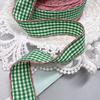 Woven Tape Hair Clips Small Squares Bow Materials Adorn DIY Color Collision Handmade Hooked Edges Headbands Decoration