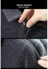 Men's 100% Pure Wool Lapel Sweater - Autumn/Winter Thickened Base Layer with Plus Velvet Warmth