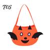 Halloween Candy Bags for Kids Felt Bag, Pumpkin Ghost Skull Cat Owl Tote Decorative Holiday Sacks Kids, Non Woven Trick or Treat Handbag, Party Favor