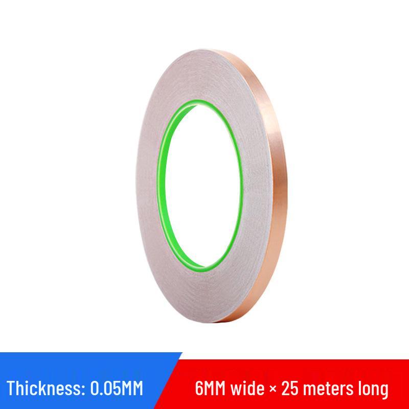 Double-Sided Conductive Copper Tape for Shielding, DIY Circuit Mods, Heat Dissipation, and Temperature Resistance