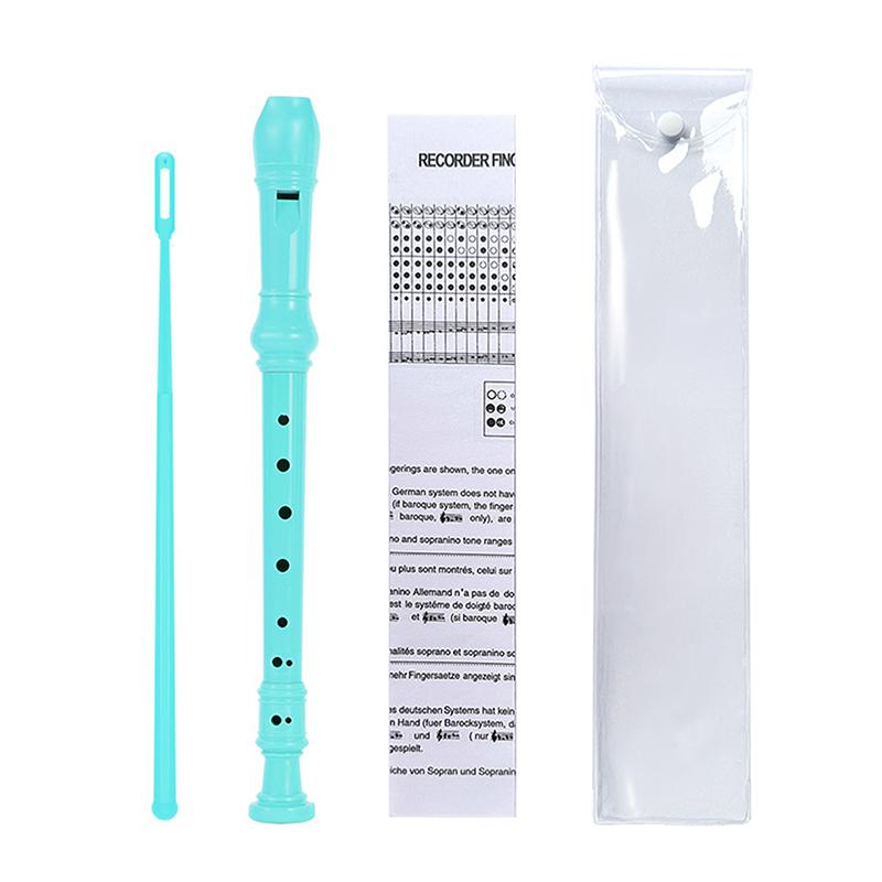 8-Hole Flute Set Vertical Flute Beginners Professional Practice Recorders Abs Flute With Cleaning Rod Orff Woodwinds Instruments