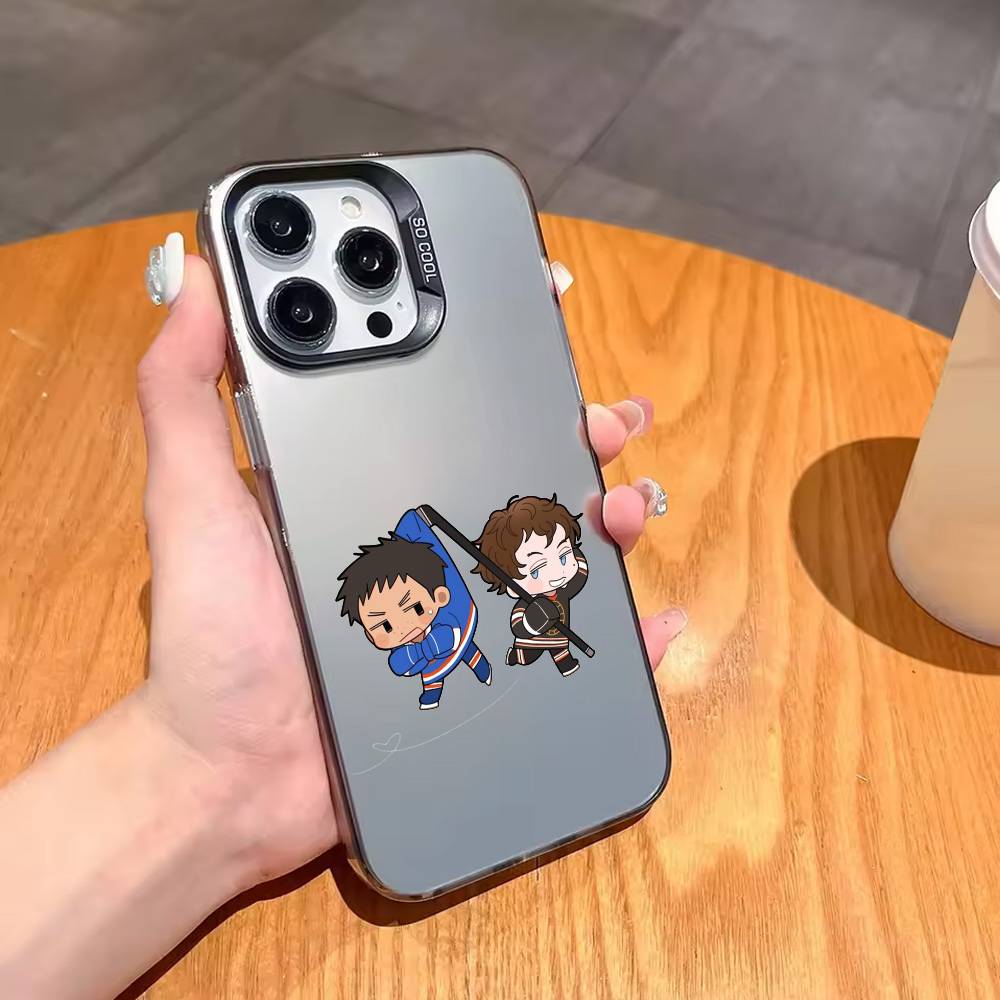 H-Heated Ice Hockey R-Rivalry Phone Case For iPhone17,16,15,14,13,12,11 Plus,Pro Max Black Candy silver phone case