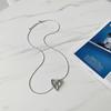 Summer Fashion Irregular Love Sweater Chain Adjustable Titanium Steel Snake Chain Long Sweater Chain Necklace Jewelry