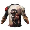 Cody Lundin Tattoo Uomo Palestra Compression Tshirt Maschile Sublimazione Manica Lunga Rashguard BJJ Jiu Jitsu Boxe Maglia Personalizzata