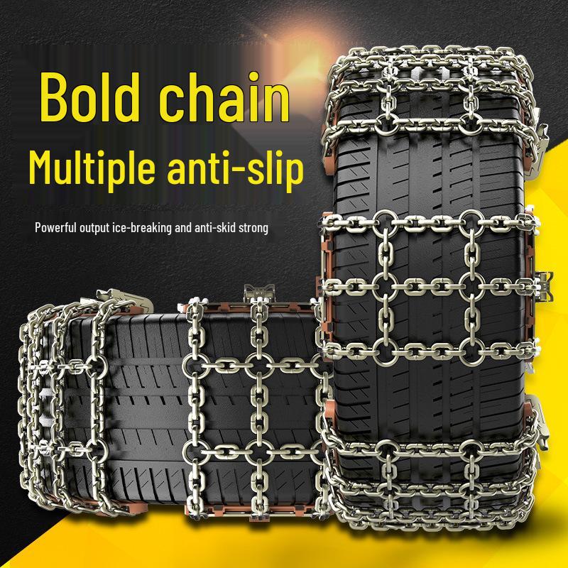 Bold Iron Anti-Skid Tire Chains for Geely: 205/65R15, 205/55R16, 205/50R17