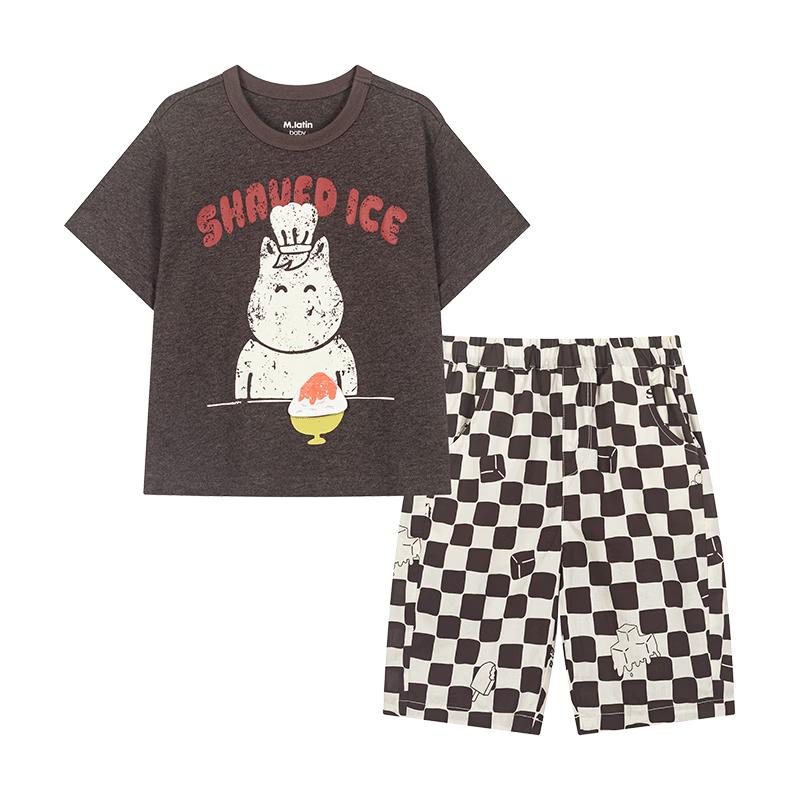 M.Latin Boys American Retro Summer Outfit Set 100