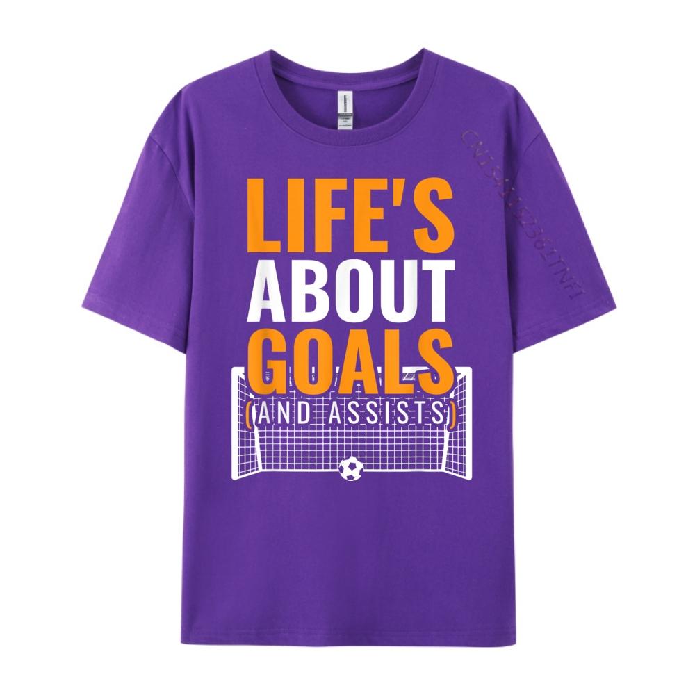 Soccer Shirt For Life About Goals Soccer Graphic T Shirts Men Cotton Women T Shirts For Men Mardi Gras