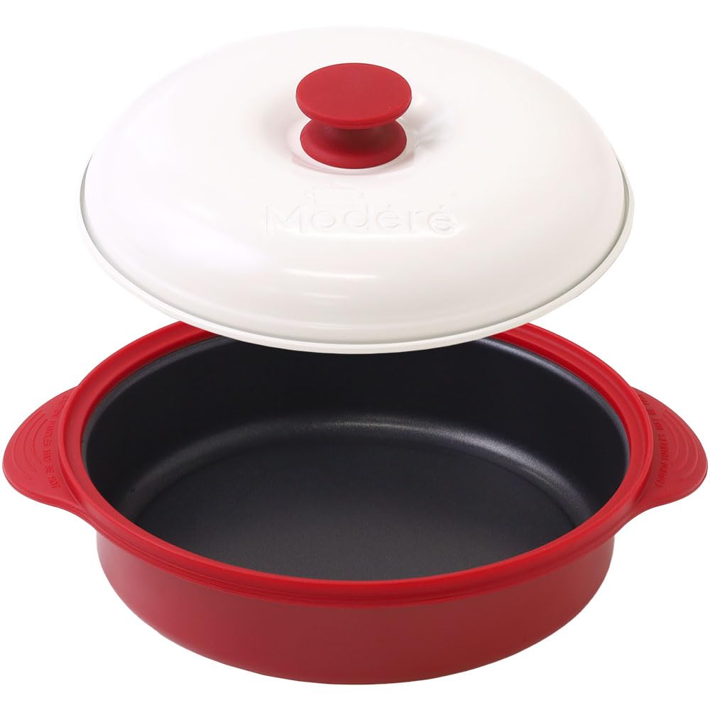 eathestars Microwave Cooker, Grill, Fish, Large, Deep, Can Also Brown, Stir-fry, Boil, Grill, Simmer, Steam, and Cook. Versatile, Round, Meat, Washabl