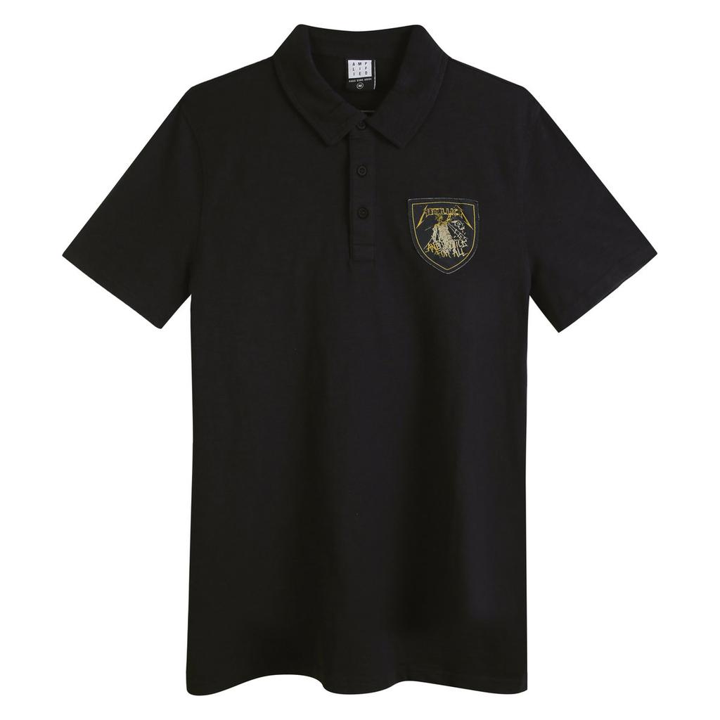 Amplified Mens And Justice For All Metallica Polo Shirt