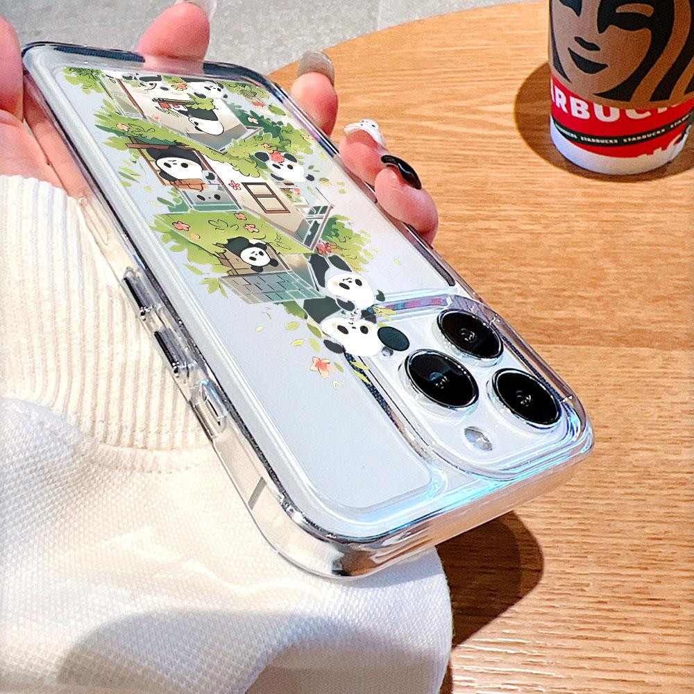 Pandas on a Tree House Phone Case for IPhone 17 15 16 14 13 12 11 Pro Max  Plus 12 13 Mini TPU Protect Cover
