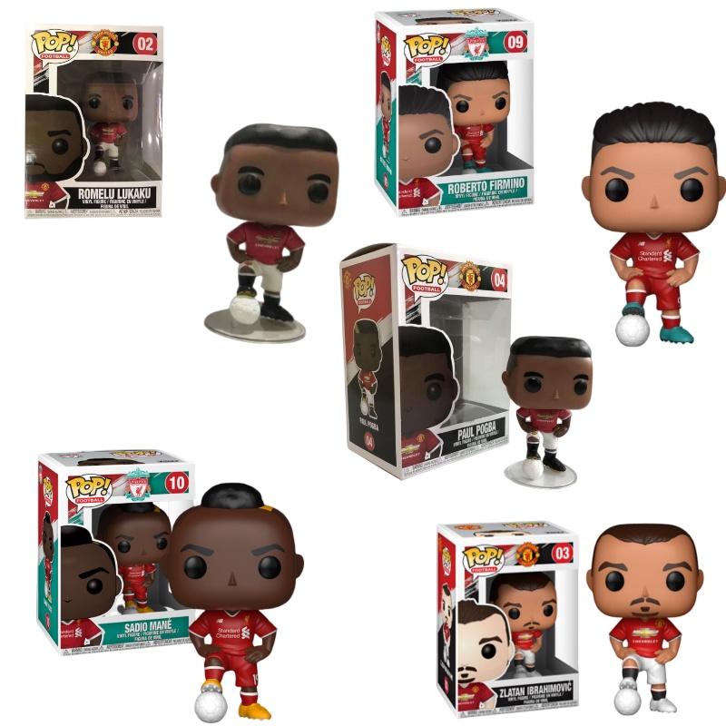 Collectible Pop Football Star Models Man Utd, Liverpool, Pogba, Salah, Ibrahimovic, Mane