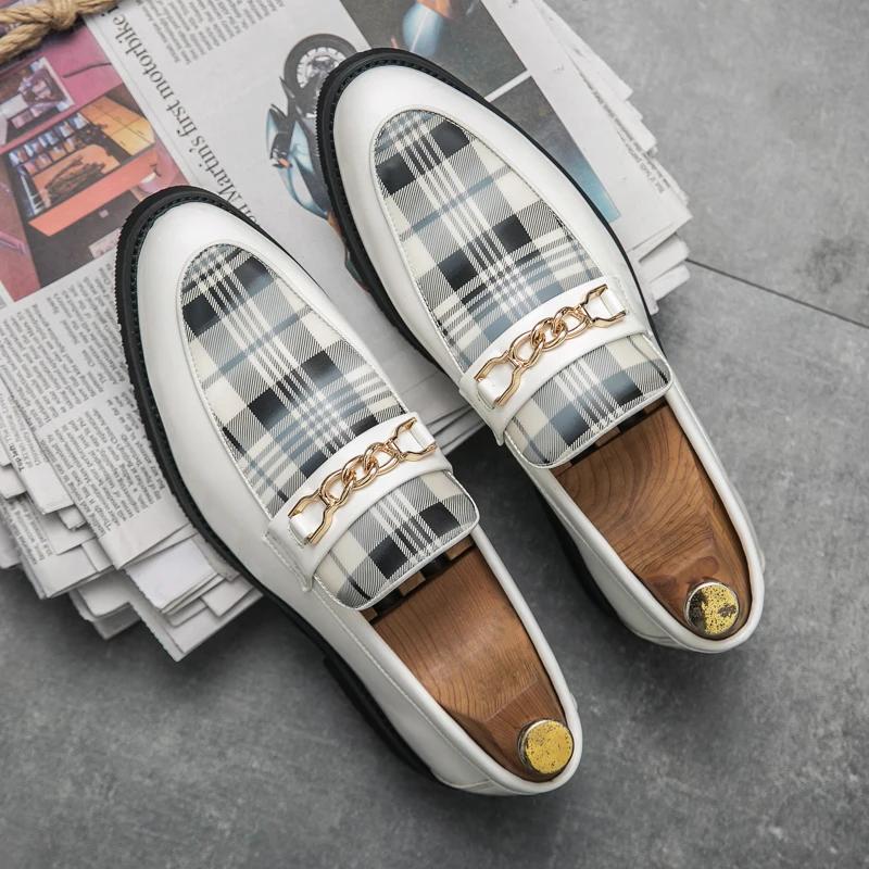 Luxury Brand Mens Casual Shoes New Italian Formal Shoes for Men Business Loafers Comfy Slip-on Leather Driving Shoes Moccasins
