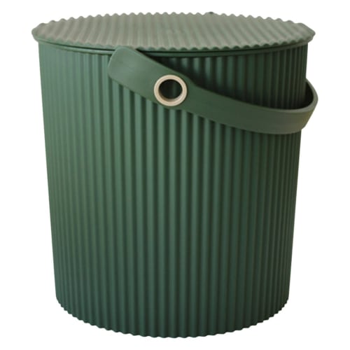 Hachimankasei Garden Tool Bucket with Lid, 10L, Green
